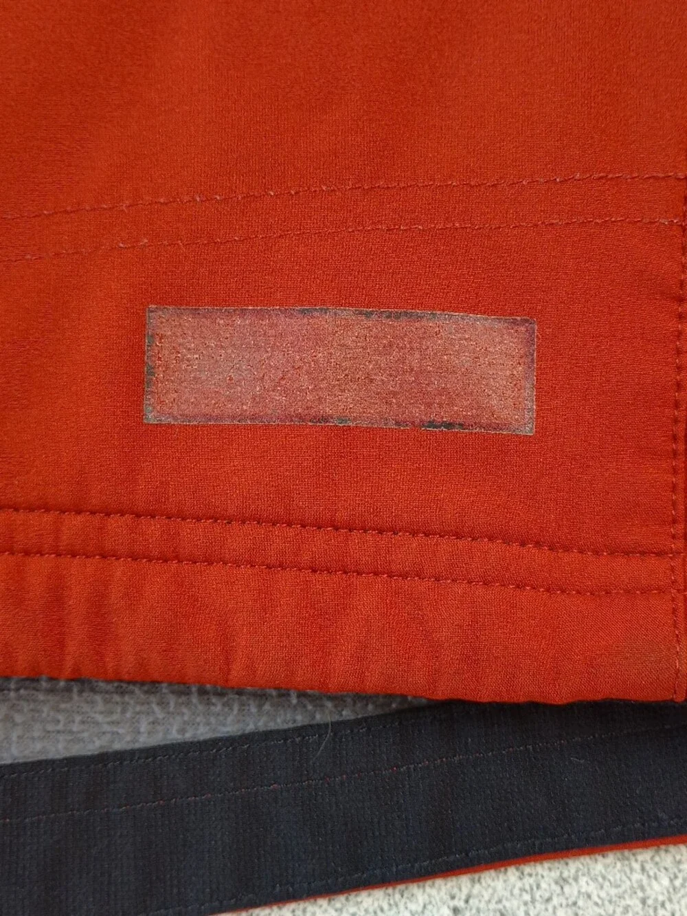 REI Men's Fleece-Lined Softshell Jacket Rust Orange Red Full Zip Pockets